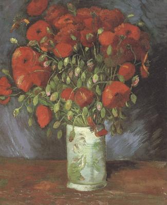 Vincent Van Gogh Vase wtih Red Poppies (nn040 oil painting image